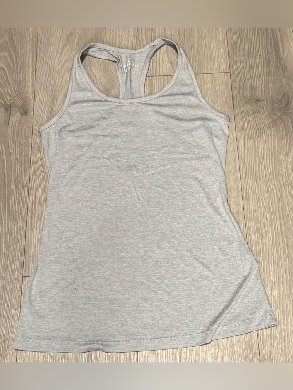 Nike Light Gray Racerback Tank Top XS
